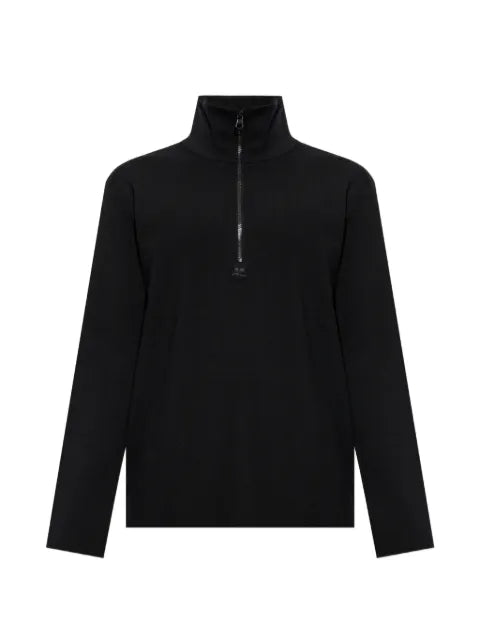Courrèges quarter-zip stand-up collar sweater