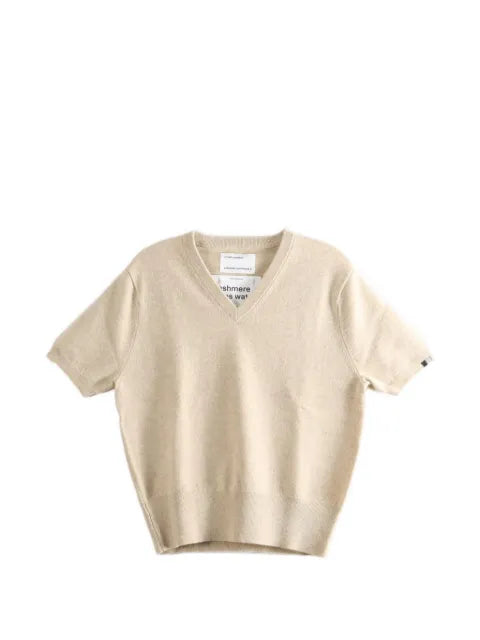 extreme cashmere N°490 Martina short-sleeve V-neck sweater