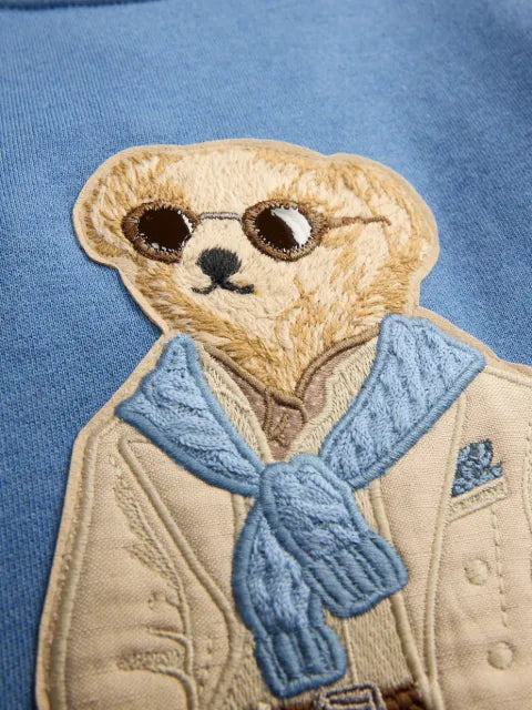 Ralph Lauren Purple Label Polo Bear patch sweatshirt