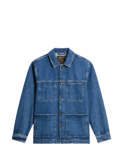 Woolrich patch-pocket denim jacket