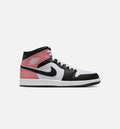 Air Jordan 1 Mid Men's Sneakers | White/Rust Pink/Black