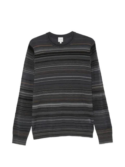 Paul Smith textured stripe merino wool sweater