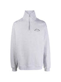 Maison Labiche Placide logo-embroidered quarter-zip sweater
