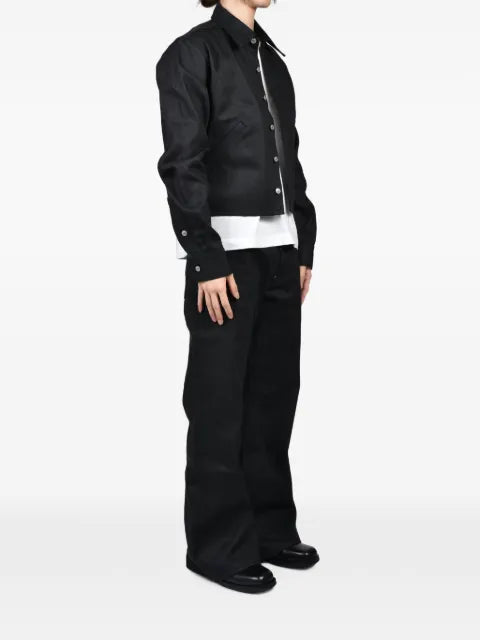 Rivet & Hide cropped trucker jacket