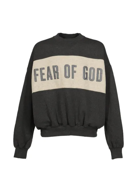 ESSENTIALS cropped panelled sweatshirt