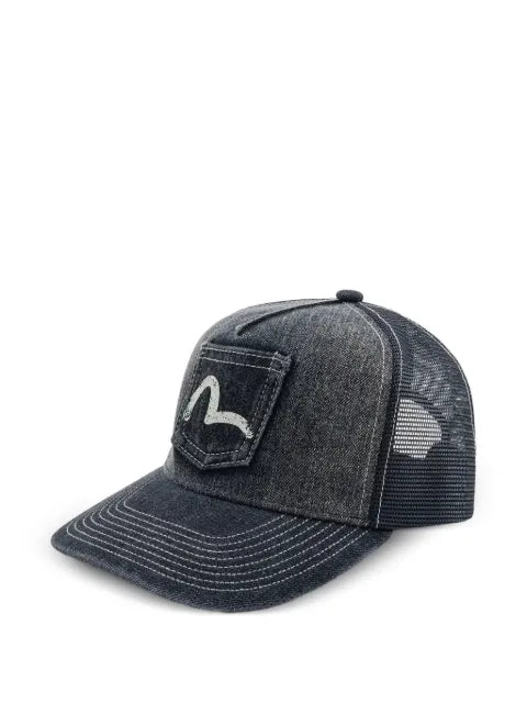 EVISU seagull-print baseball cap