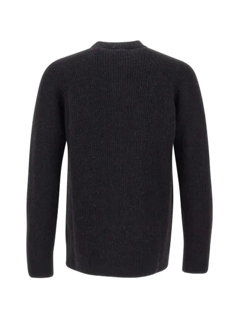Laneus distressed ribbed sweater