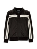 Palm Angels stripe-detail logo-print sweatshirt