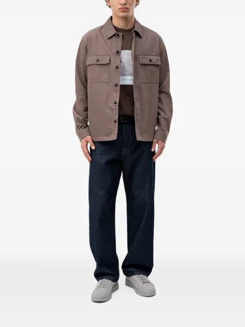 HUGO flap-pocket overshirt