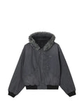 FIVE CM faux-fur trim hooded jacket