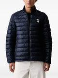 Karl Lagerfeld logo-patch quilted jacket