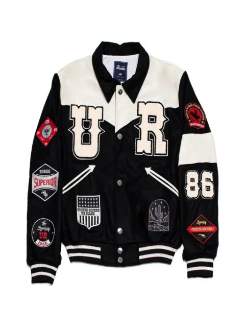 United Rivers White River varsity bomber jacket