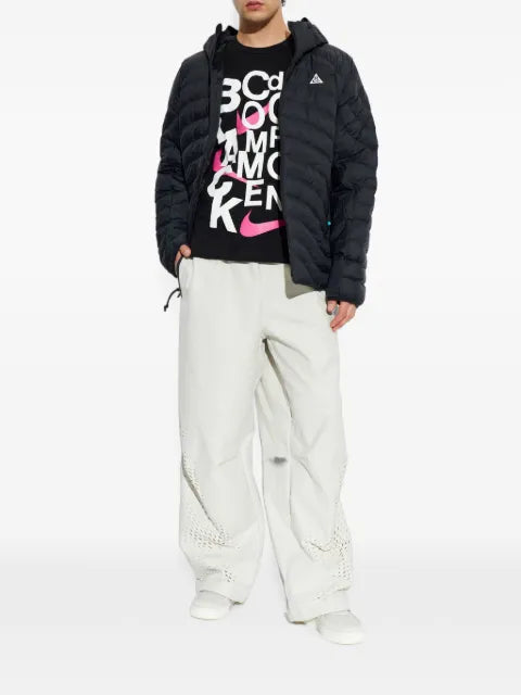 Nike quilted hooded jacket