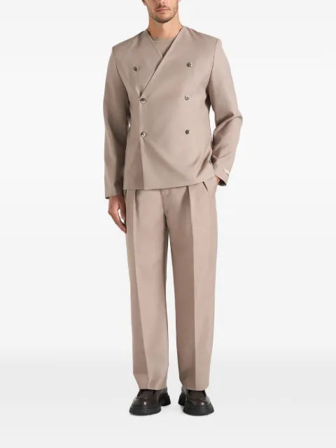 Manière De Voir Timeo in taupe tailored kimono blazer
