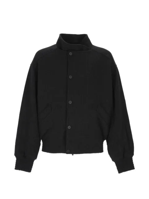 Jacquemus funnel-neck elasticated-trim jacket