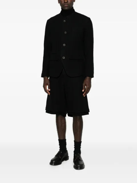 Individual Sentiments mandarin-collar button-up blazer