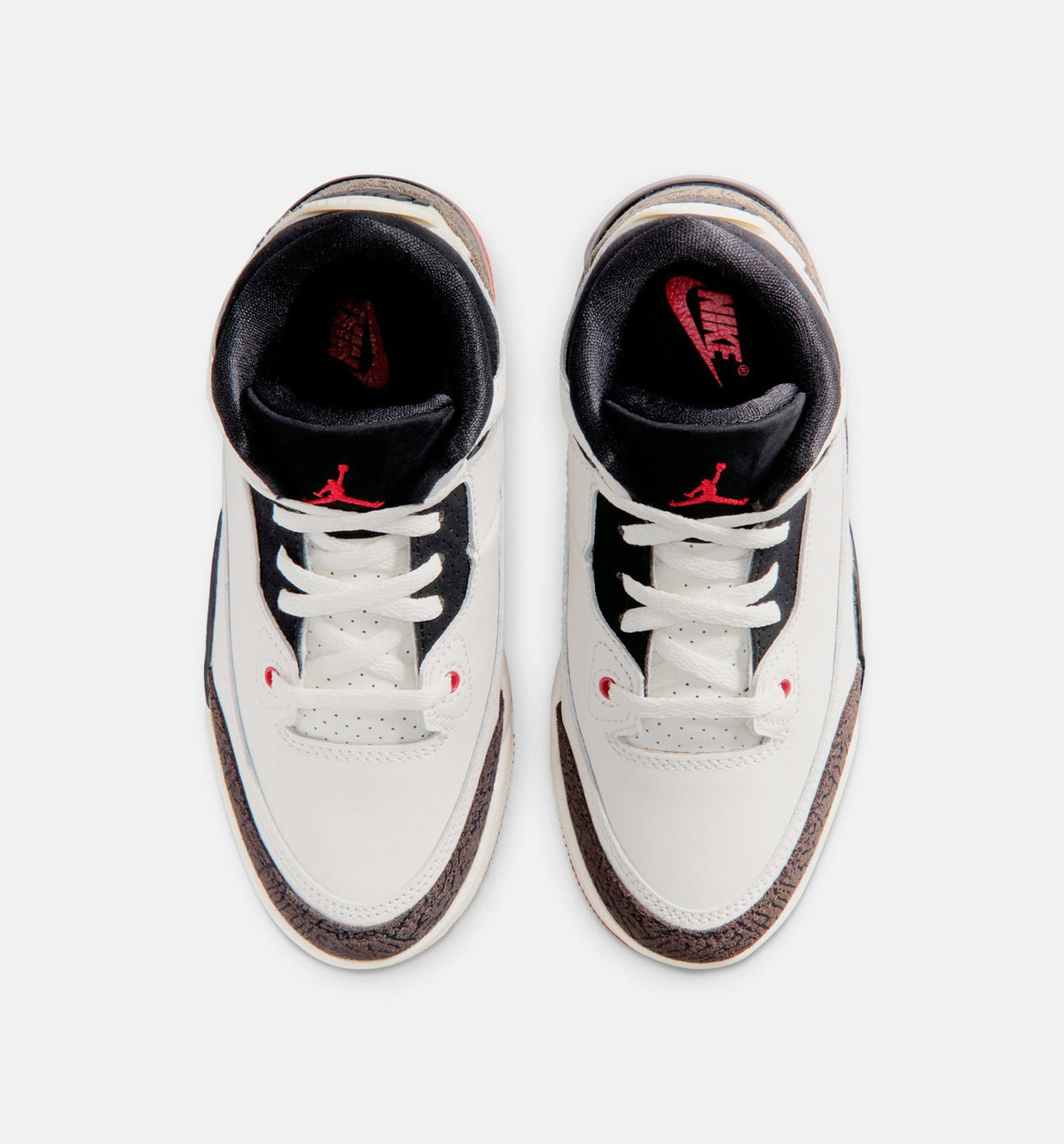 Air Jordan 3 Retro Sail and University Red Preschool – Sail/Black/University Red/Pale Ivory