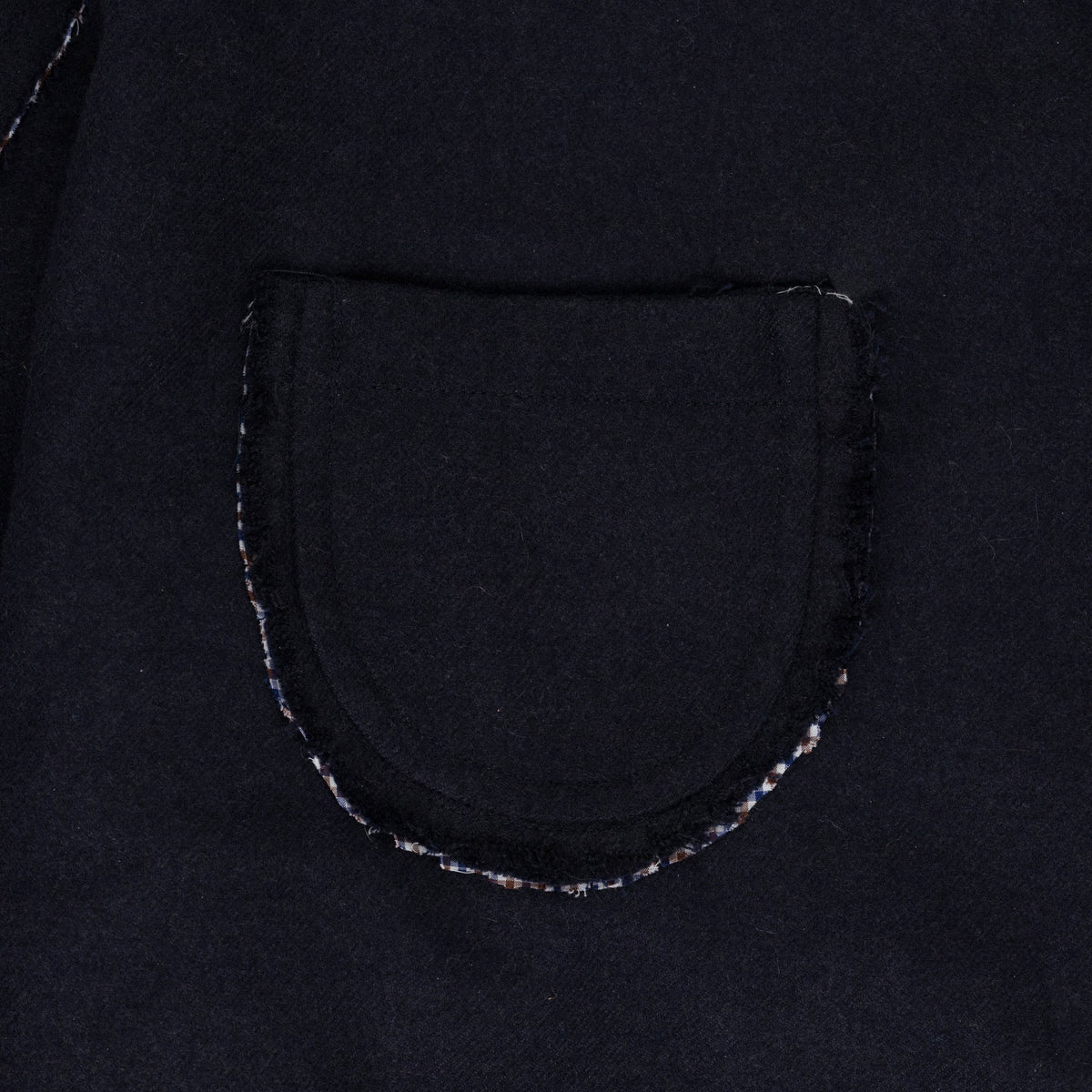 Navy Cropped Raglan Jacket