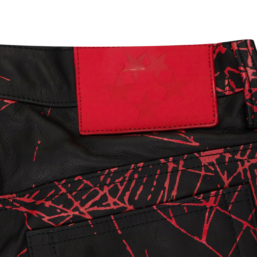 Black V2 Web Leather Shorts