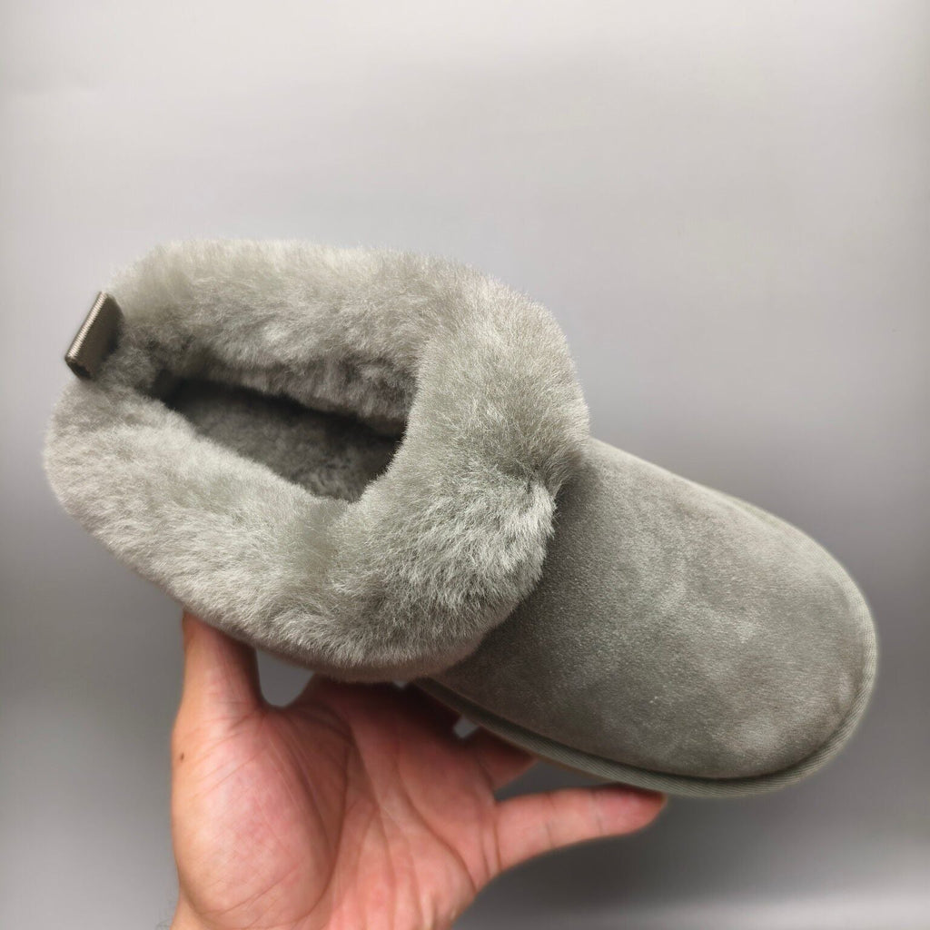 Green Chunky Sole Suede Slip-On Loafers — New Arrival | In Stock