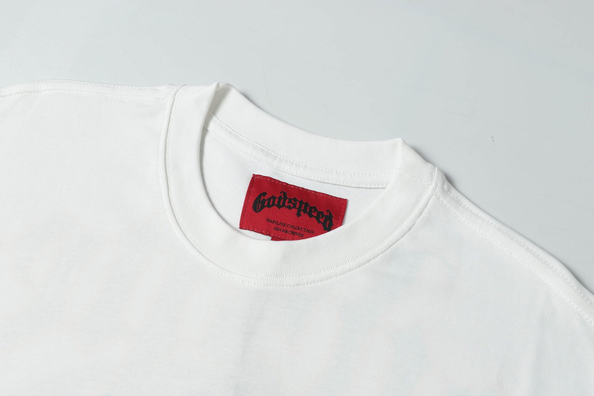 Godspeed Balaclava Skull Double‑Sided Vintage Short‑Sleeve Tee