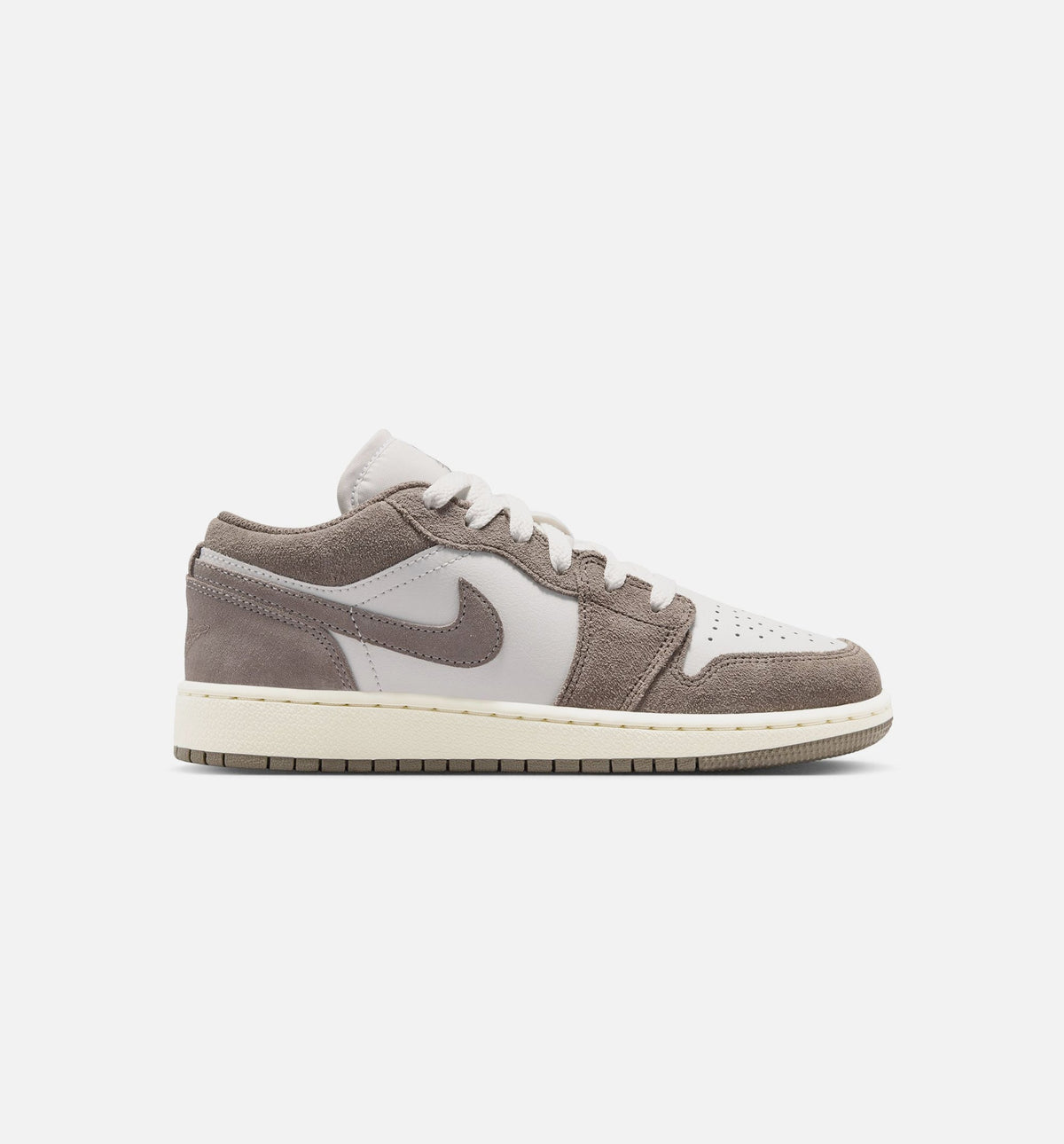 Air Jordan 1 Low Big Kids' Lifestyle Shoes - Olive Grey/Enigma Stone/Summit White