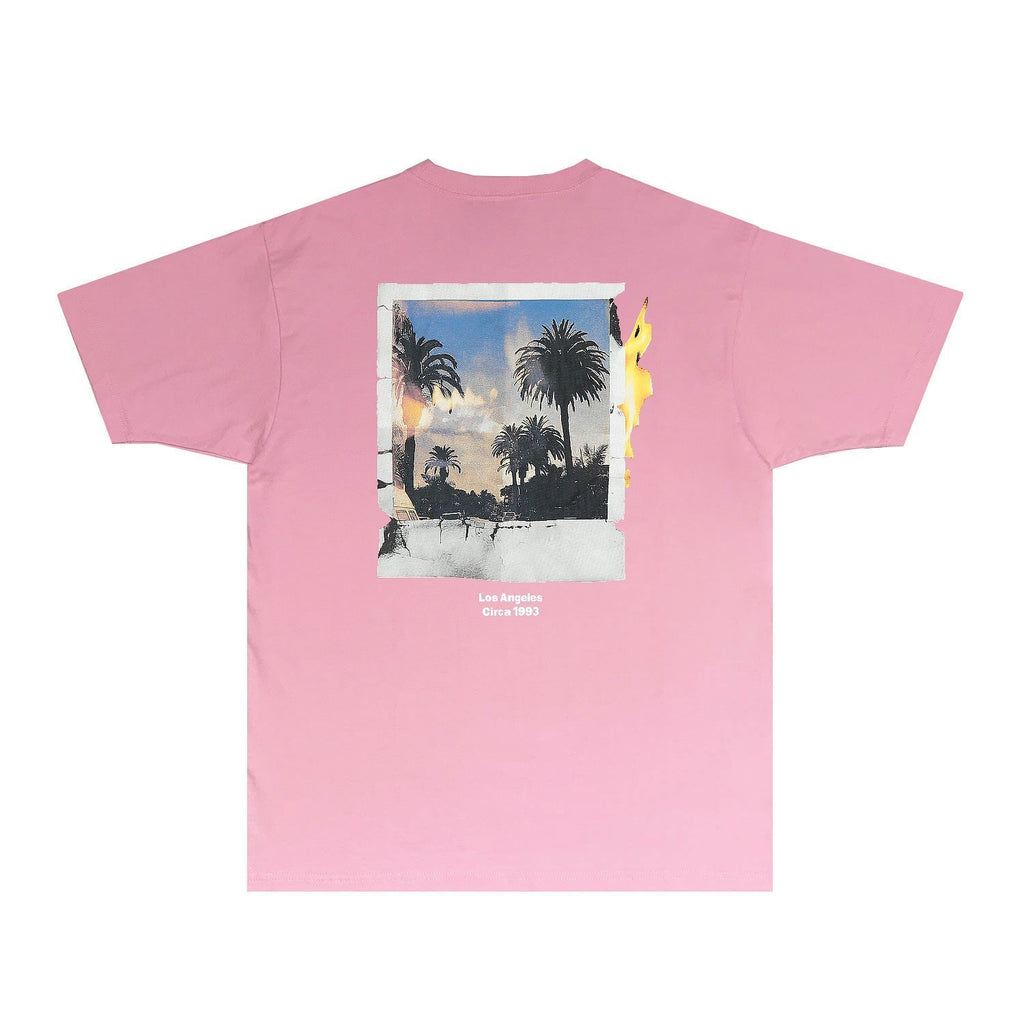 Gallery Dept T Shirt Retro Printed Loose Short-Sleeved Shirt