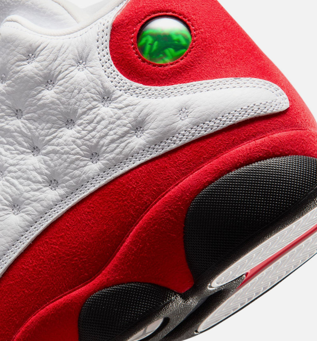 Air Jordan 13 Retro White and University Red Men's – White/Black/True Red
