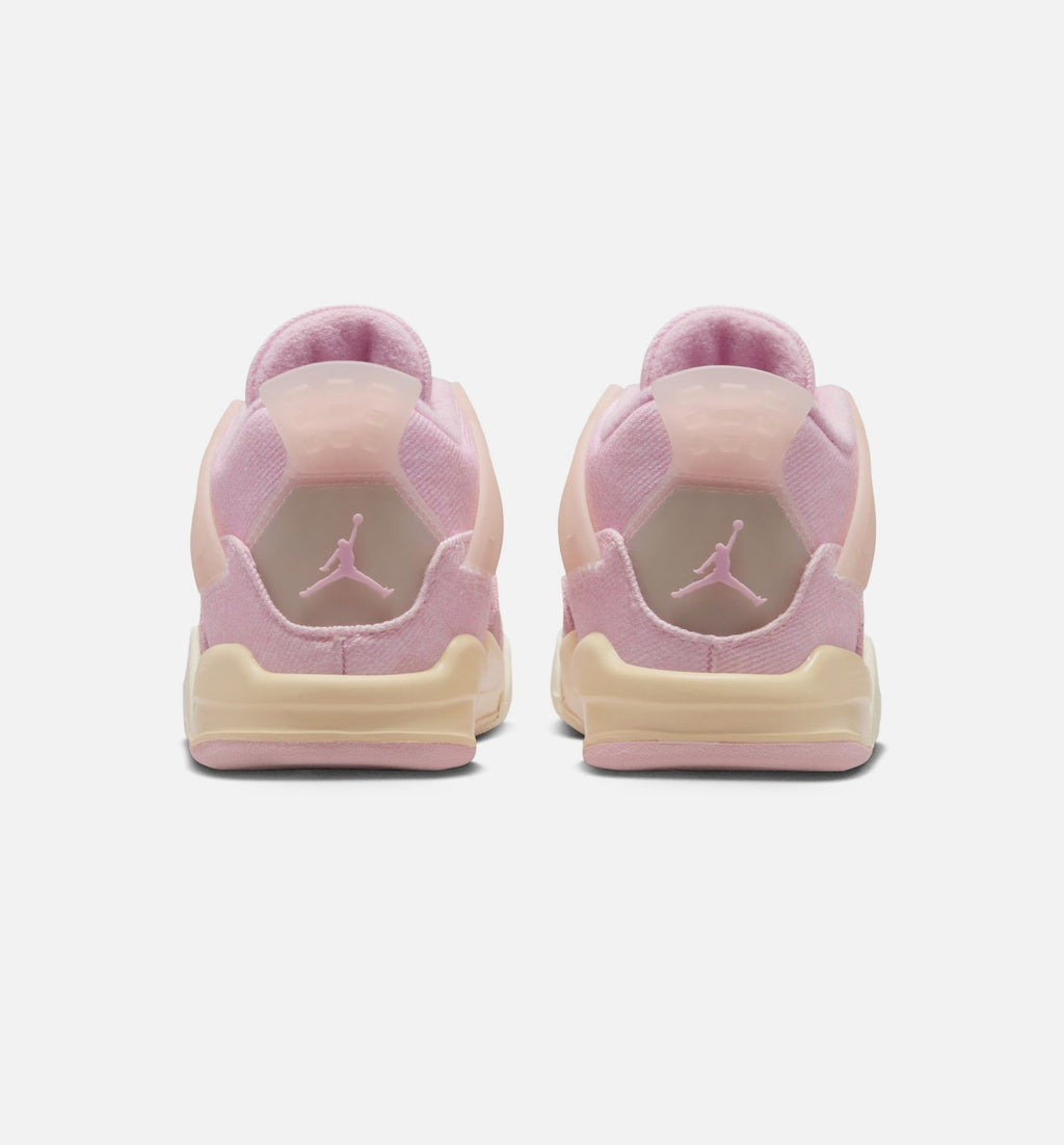 Air Jordan 4 Retro Pink Pearl And Iced Carmine Infant & Toddler Lifestyle Shoes - Iced Carmine/Coconut Milk/Anthracite/Muslin/Pinksicle