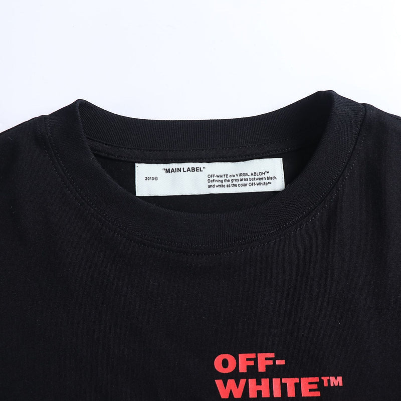 Ow T Shirts Printed Male and Female Trendy Brand Short Sleeve
