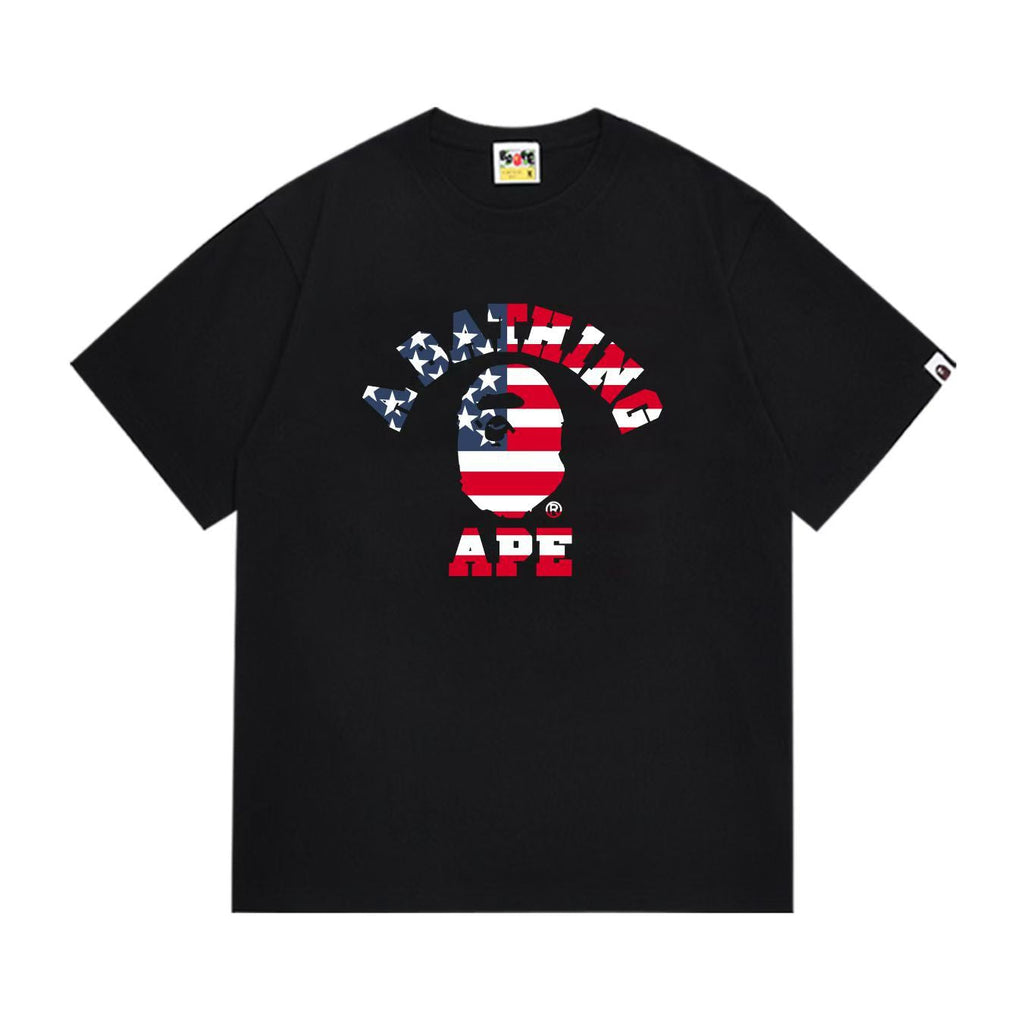 BAPE Ape Head Graphic Print Loose Unisex Streetwear T-Shirt