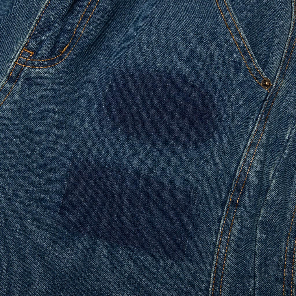 Criminal Damage Patched Washed Jean