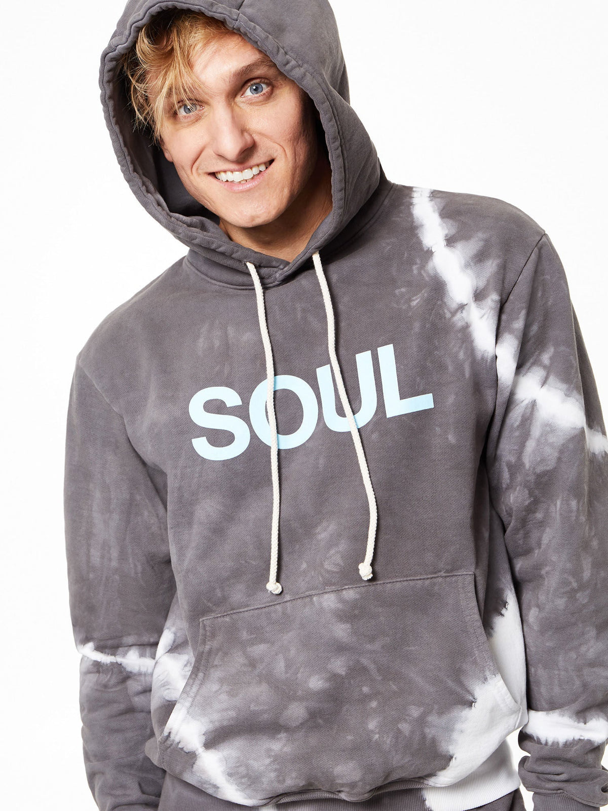 KINGSLEY HOODIE GREYWHITE