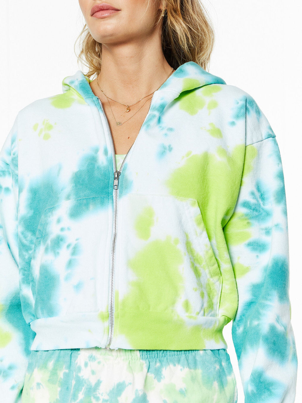 CROP ZIP HOODIE