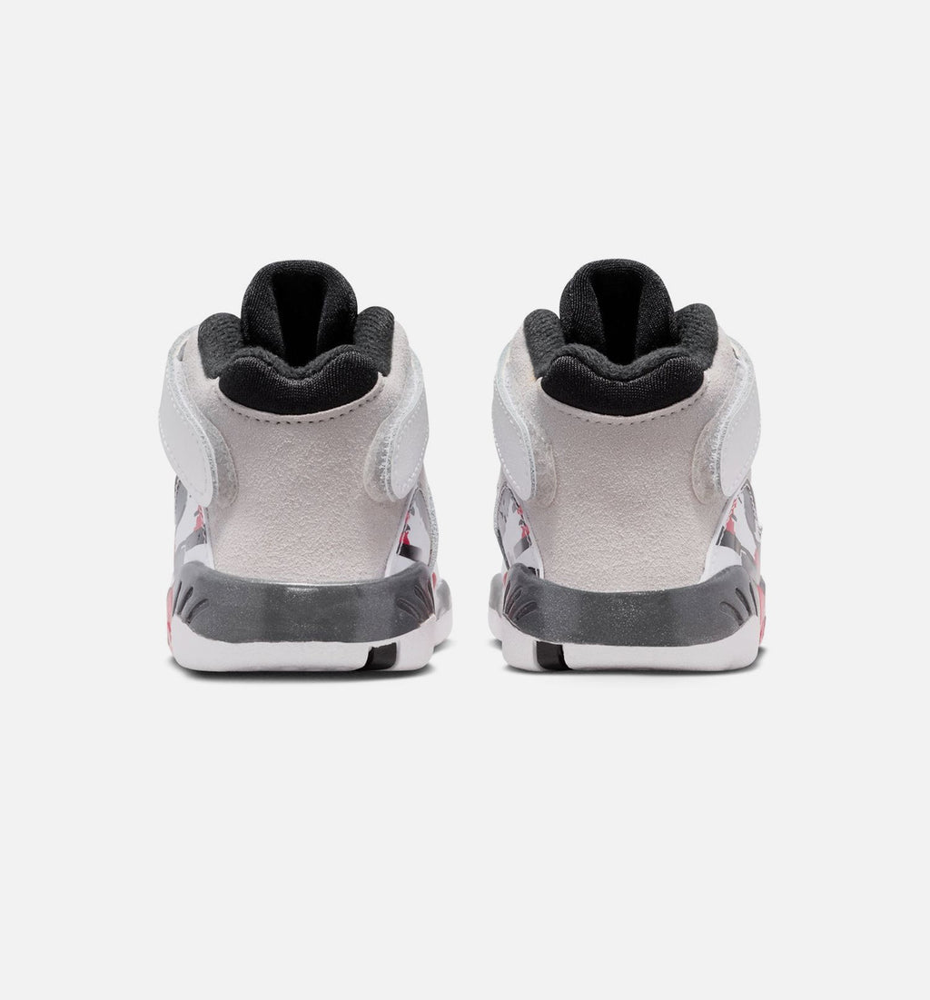Air Jordan 8 Retro White and True Red Infant/Toddler – White/Black/True Red