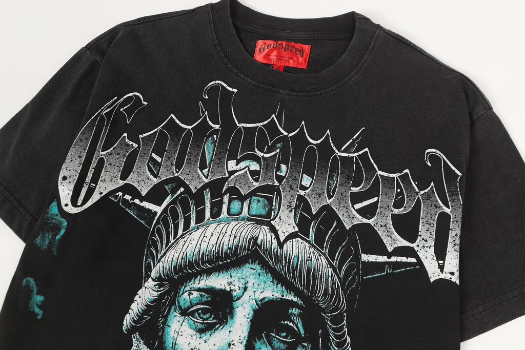 Godspeed Statue of Liberty Graphic T-Shirt