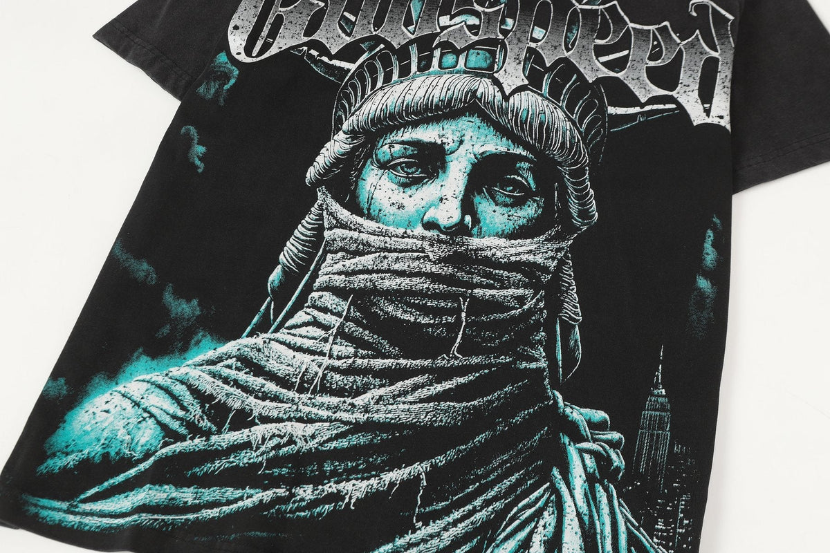 Godspeed Statue of Liberty Graphic T-Shirt