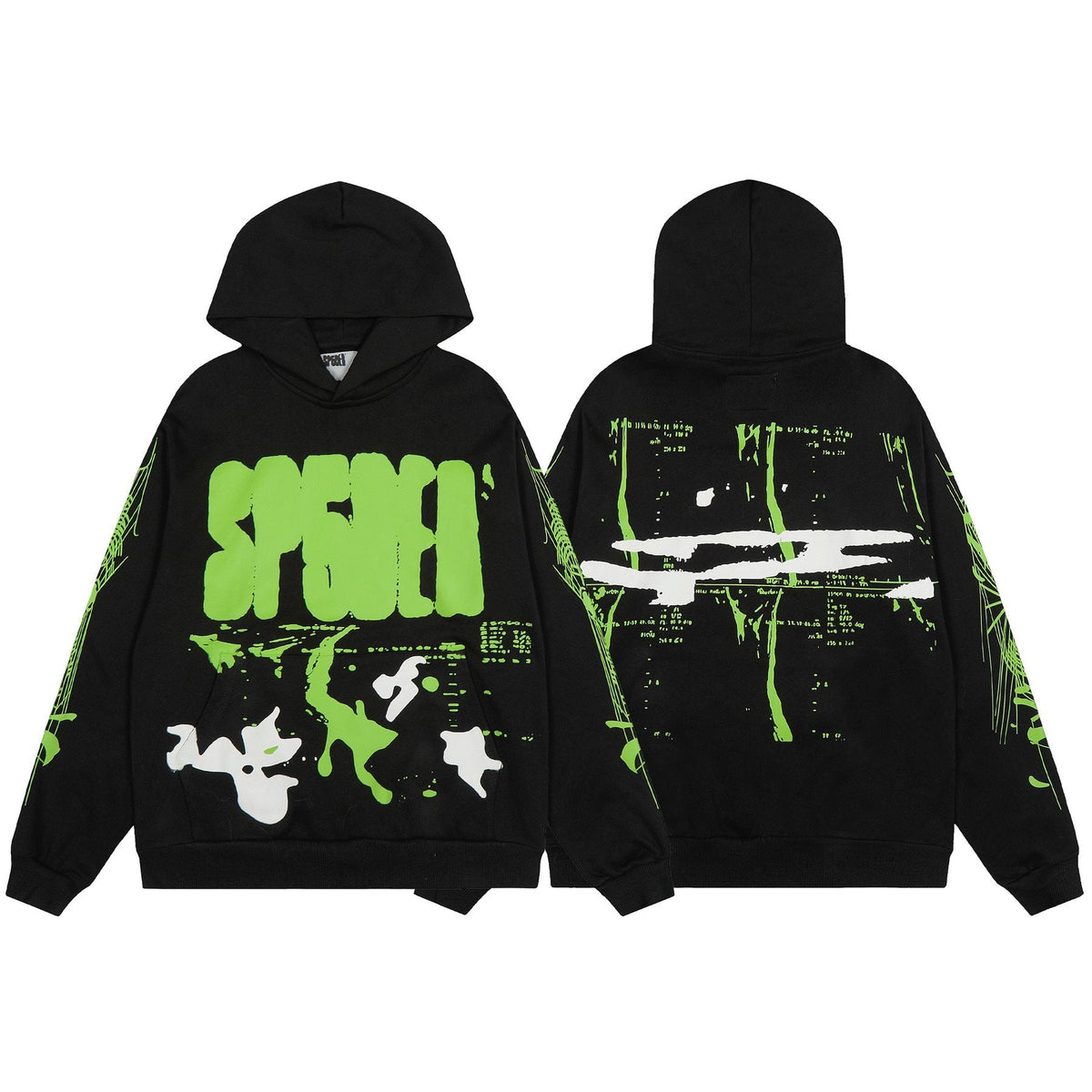 Sp5der Web Graphic Hoodie & Sweatpants Matching Set