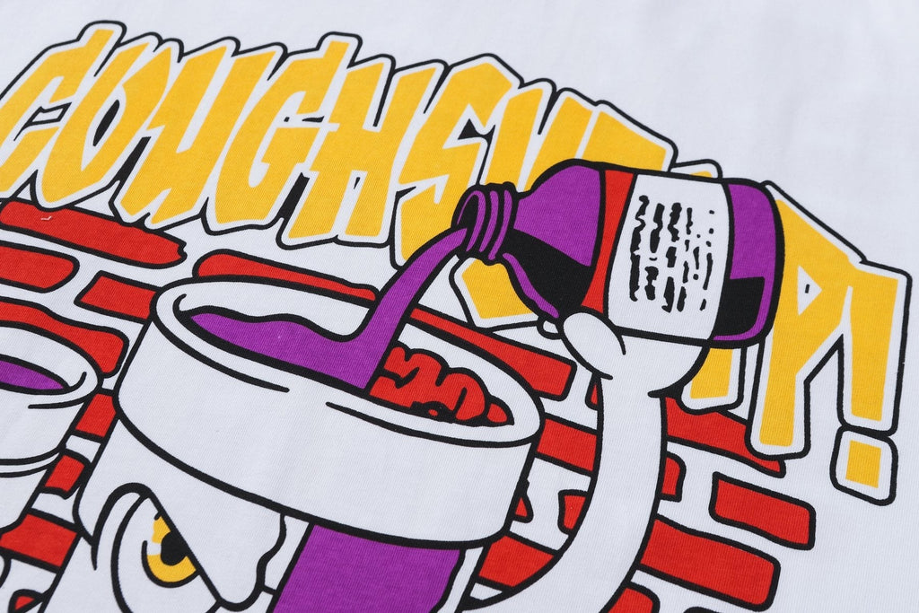 THAT'S A AWFUL LOT OF COUGH SYRUP White Graphic T-Shirt