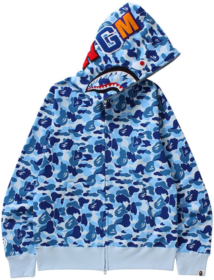 BAPE WGM Shark Camo Full-Zip Hoodie