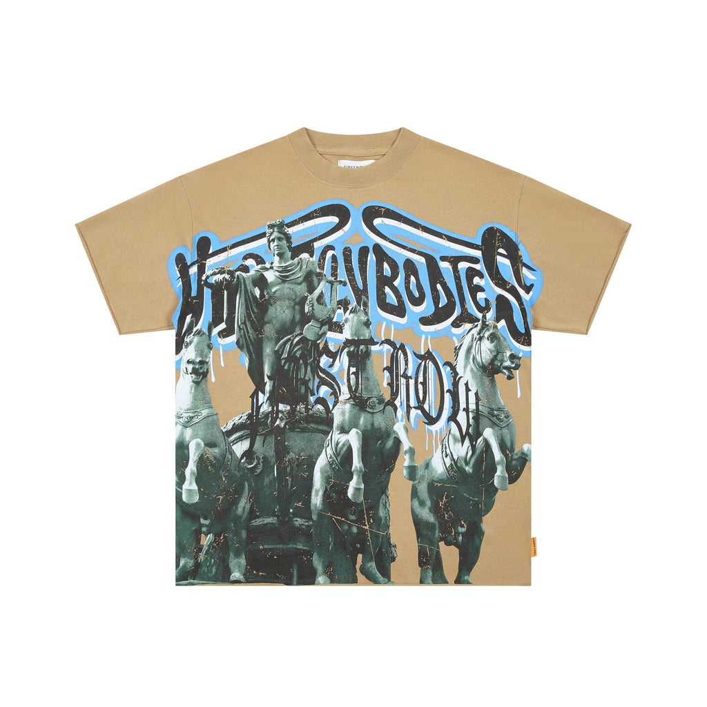 FIRST ROW Bodies Crop Graphic T-Shirt