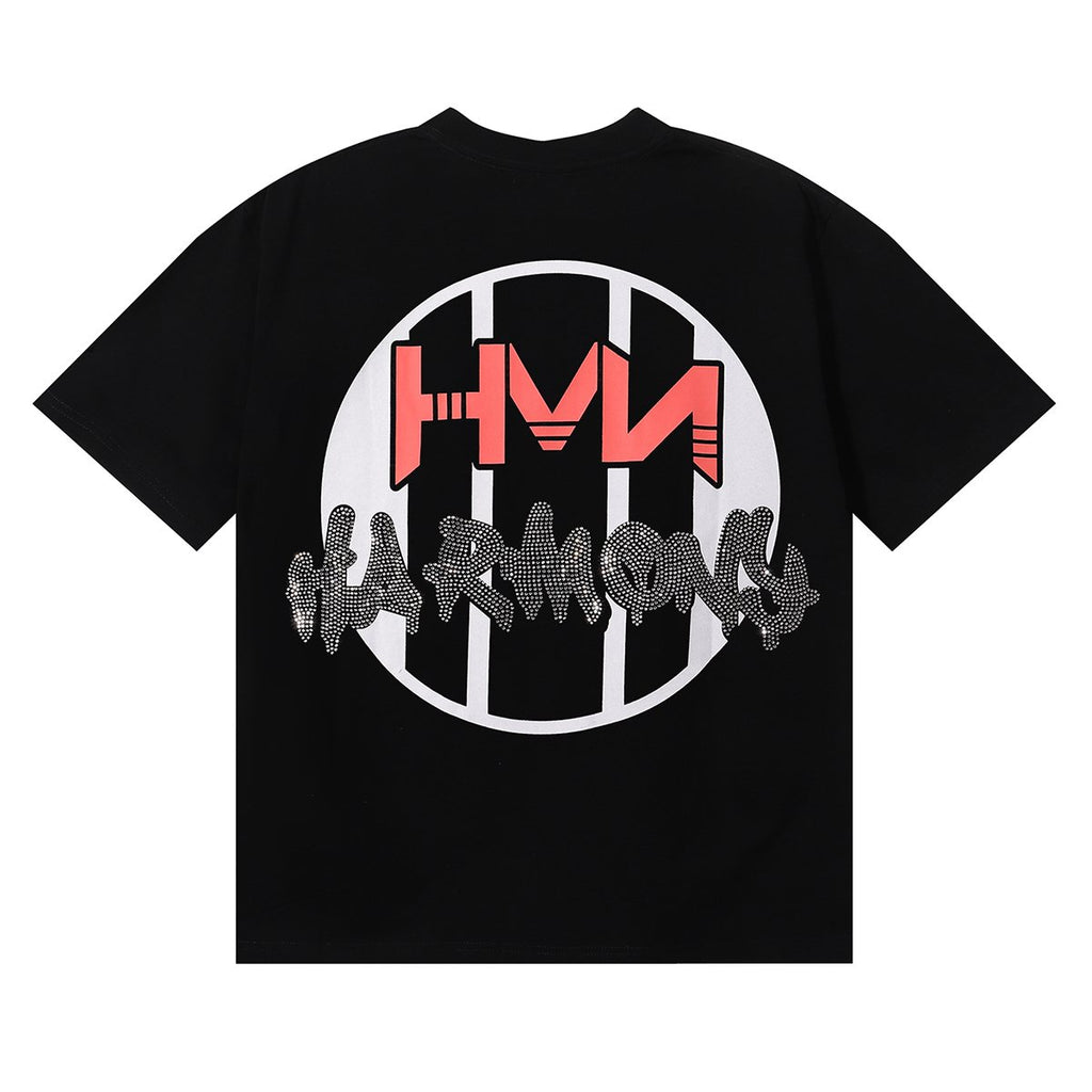 HARMONY Rhinestone Graphic Short-Sleeve T-Shirt