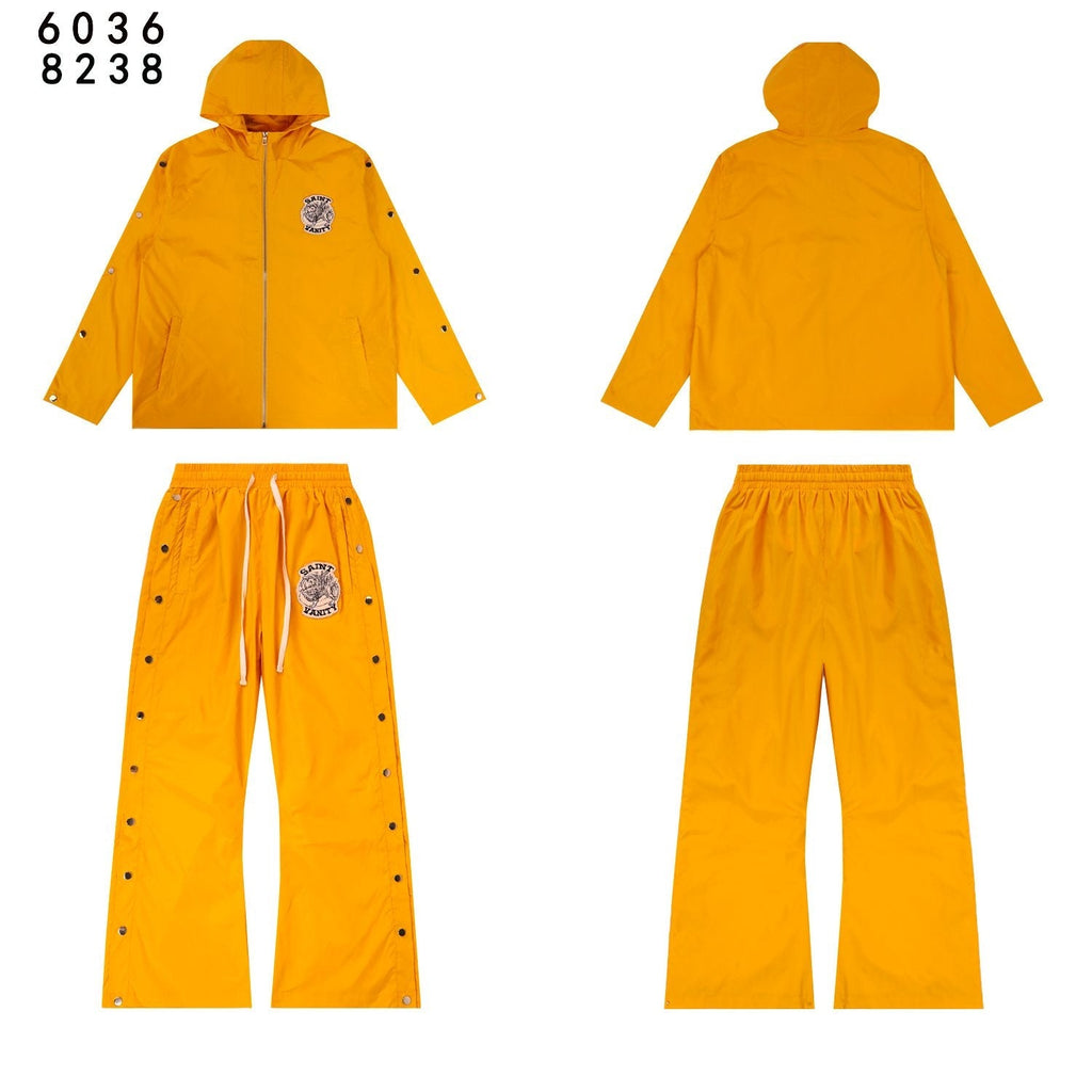 SAINT Vanity Patch Hooded Jacket & Snap-Pant Matching Set