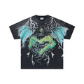 VALE USA Grim Reaper Graphic T-Shirt - Charcoal Black