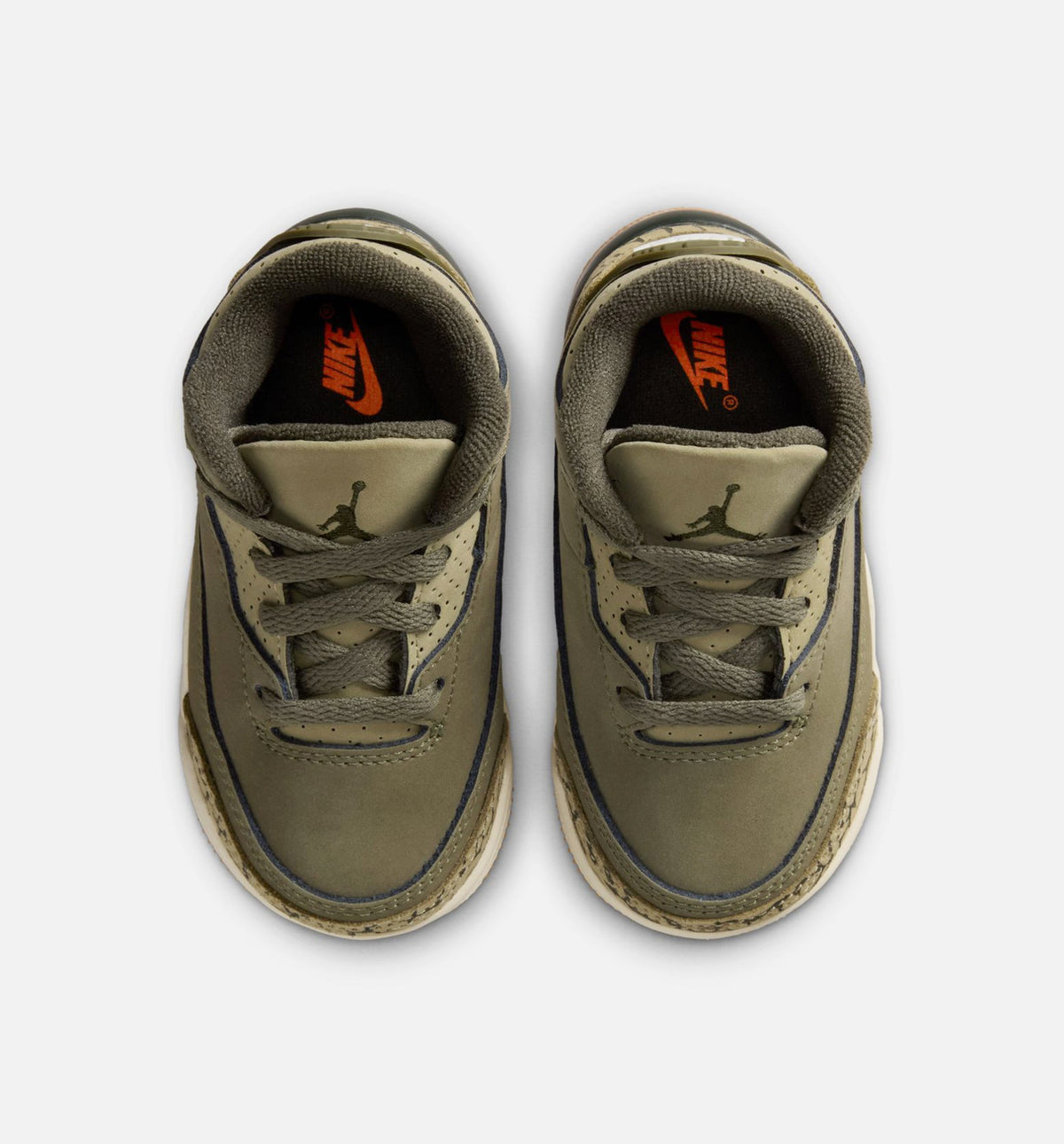 Air Jordan 3 Retro “Medium Olive” Baby and Toddler Lifestyle Shoes