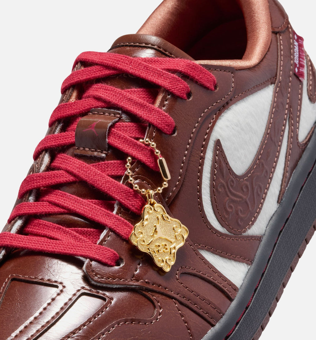 Air Jordan 1 Low Women's Shoes - Lunar New Year, Light Chocolate/Black