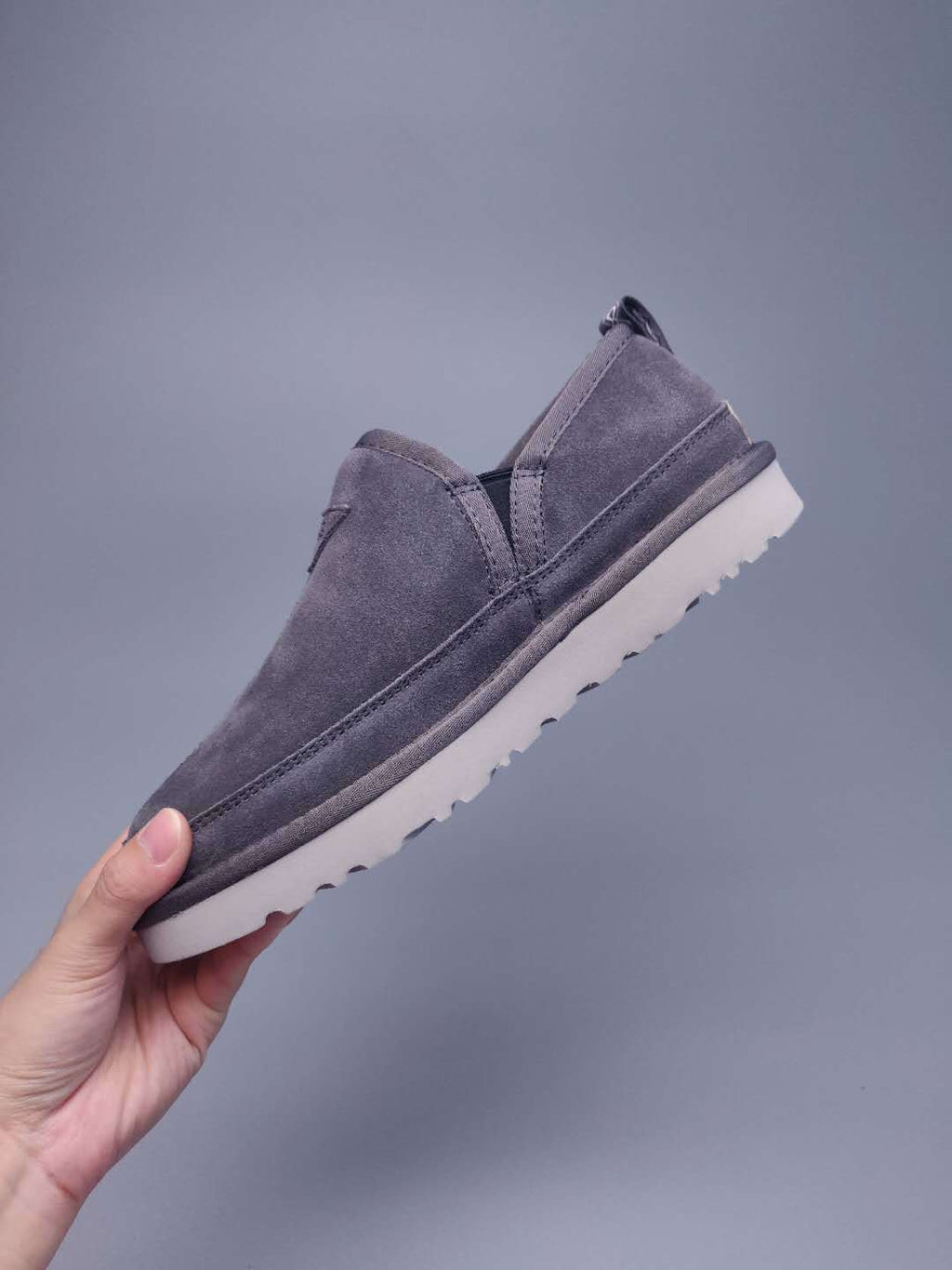Grey Men’s Slip-On Low-Top Sneakers — New Arrival | In Stock