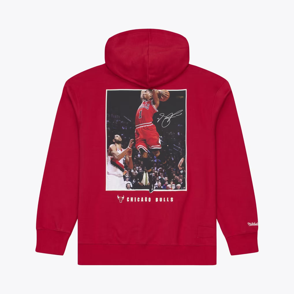 M&N NBA Chicago Bulls Derrick Rose Fleece Hoodie