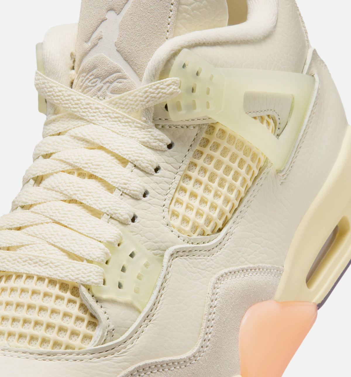Air Jordan 4 Retro Birds of Paradise Women's Lifestyle Shoe – Coconut Milk/Metallic Gold/Muslin/Bright Mango/Sundial/Black