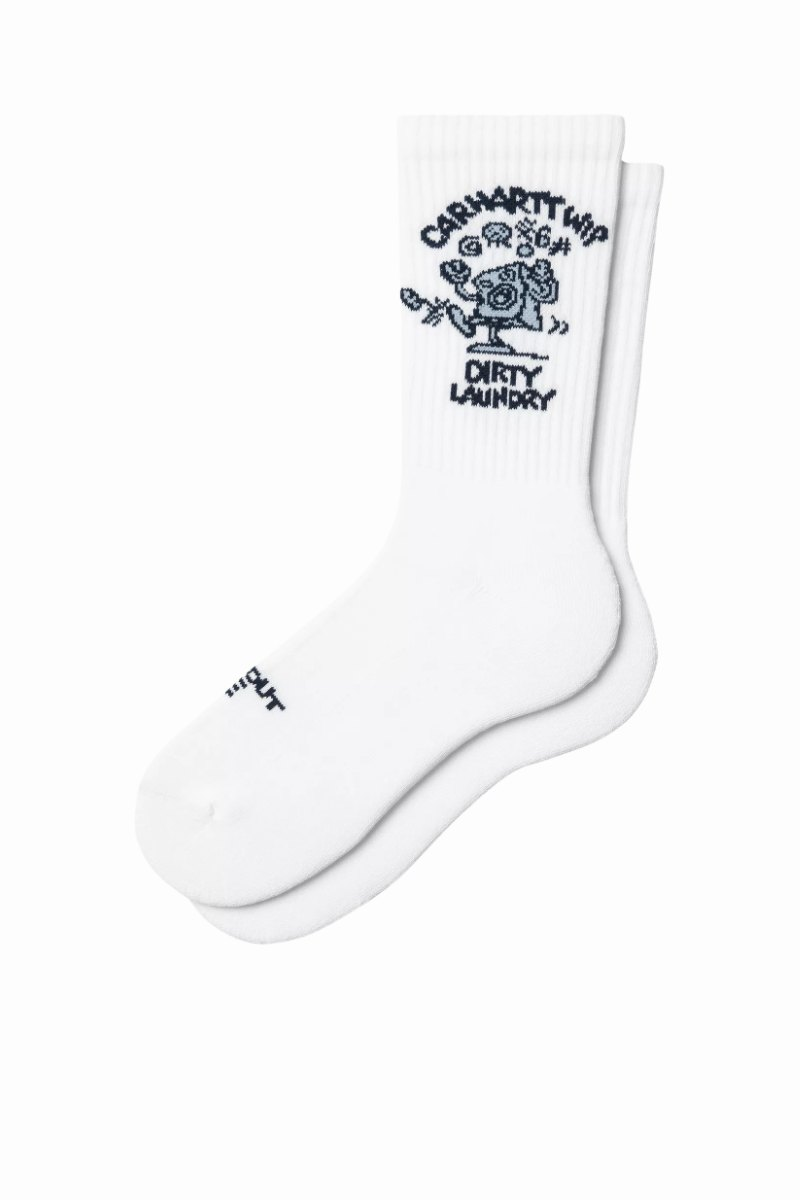 CARHARTT WIP DIRTY LAUNDRY SOCKS White